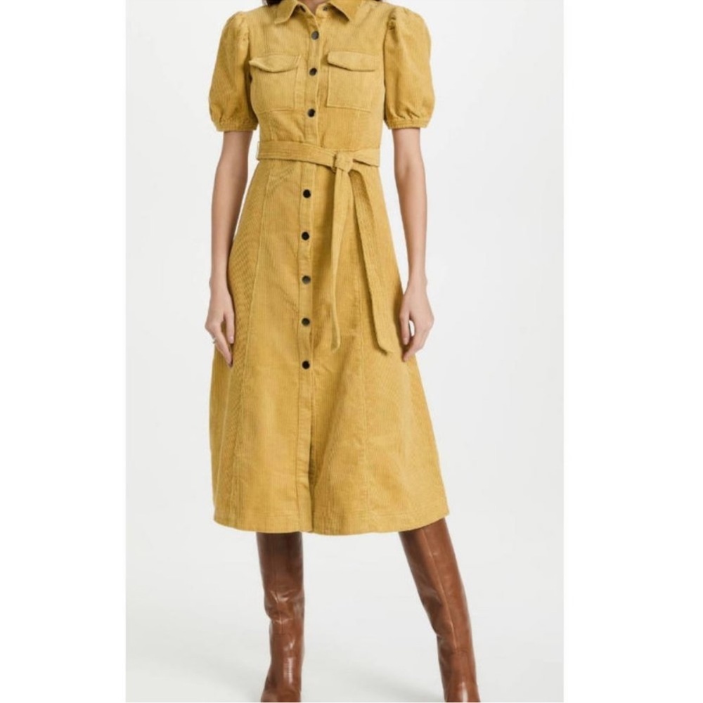 LIKELY Mustard Corduroy dress Size 2